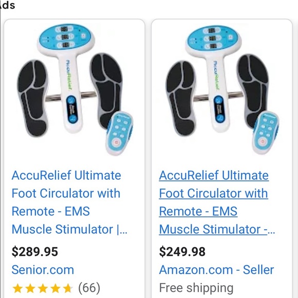 AccuRelief Ultimate Foot Circulator Muscle Stimulation EMS by Carex - Picture 6 of 6